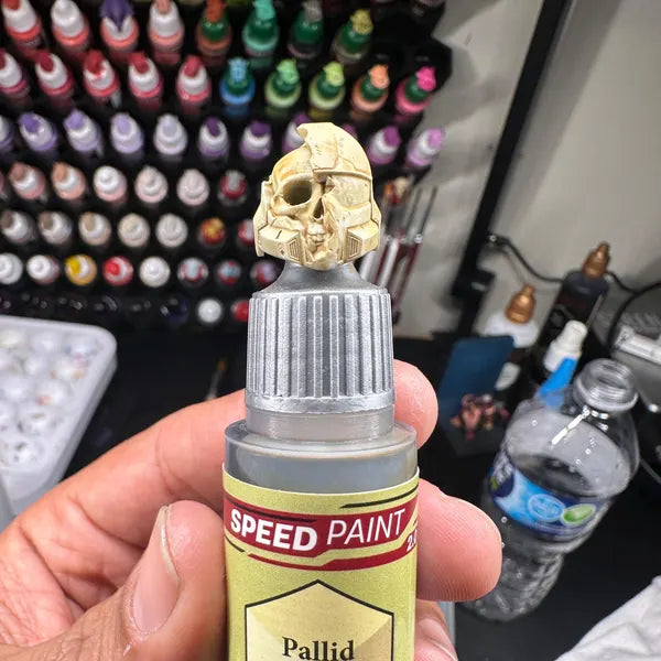 Skull Helmet Swatch Caps paint bottle toppers