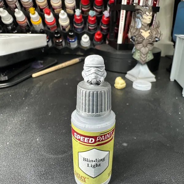 Storm trooper Swatch Caps paint bottle toppers