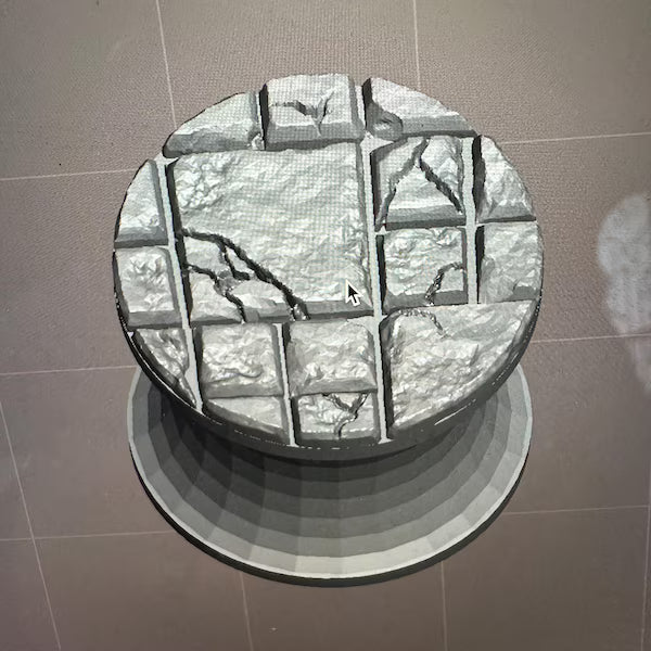 Square pavers Swatch Caps paint bottle toppers