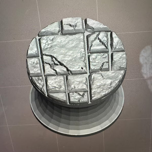 Square pavers Swatch Caps paint bottle toppers