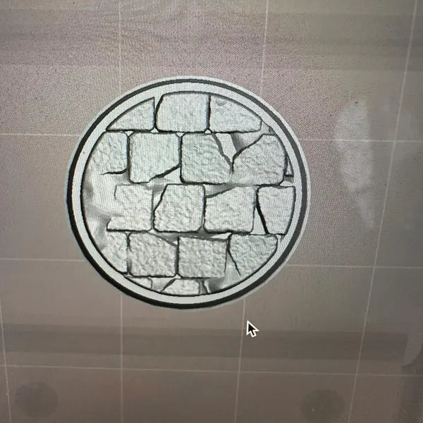 Broken pavers Swatch Caps paint bottle toppers