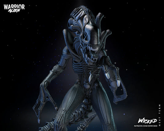 Alien Warrior Sculpture