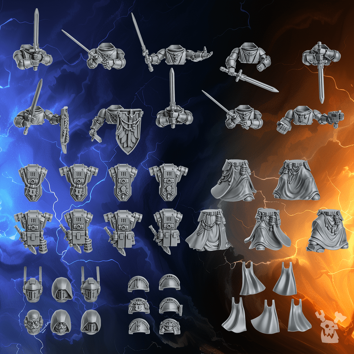 KNIGHTS OF THE CIRCLE EASY-TO-BUILD SQUAD X10 (MILLENNIUM WARS) by DakkaDakka Store - Full Miniature / Model