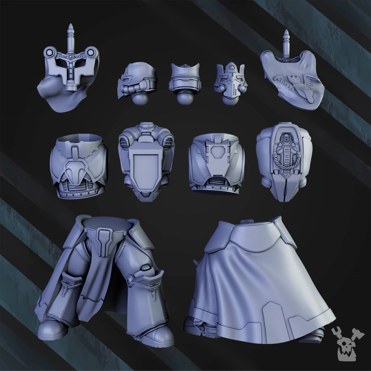 Alternate view of KNIGHT-COMMANDER HENRY THE STRONGHOLD by DakkaDakka Store - Full Miniature / Model