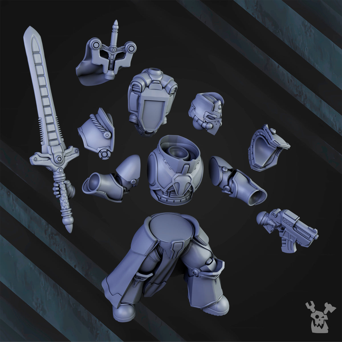 Alternate view of KNIGHT-COMMANDER HENRY THE STRONGHOLD by DakkaDakka Store - Full Miniature / Model