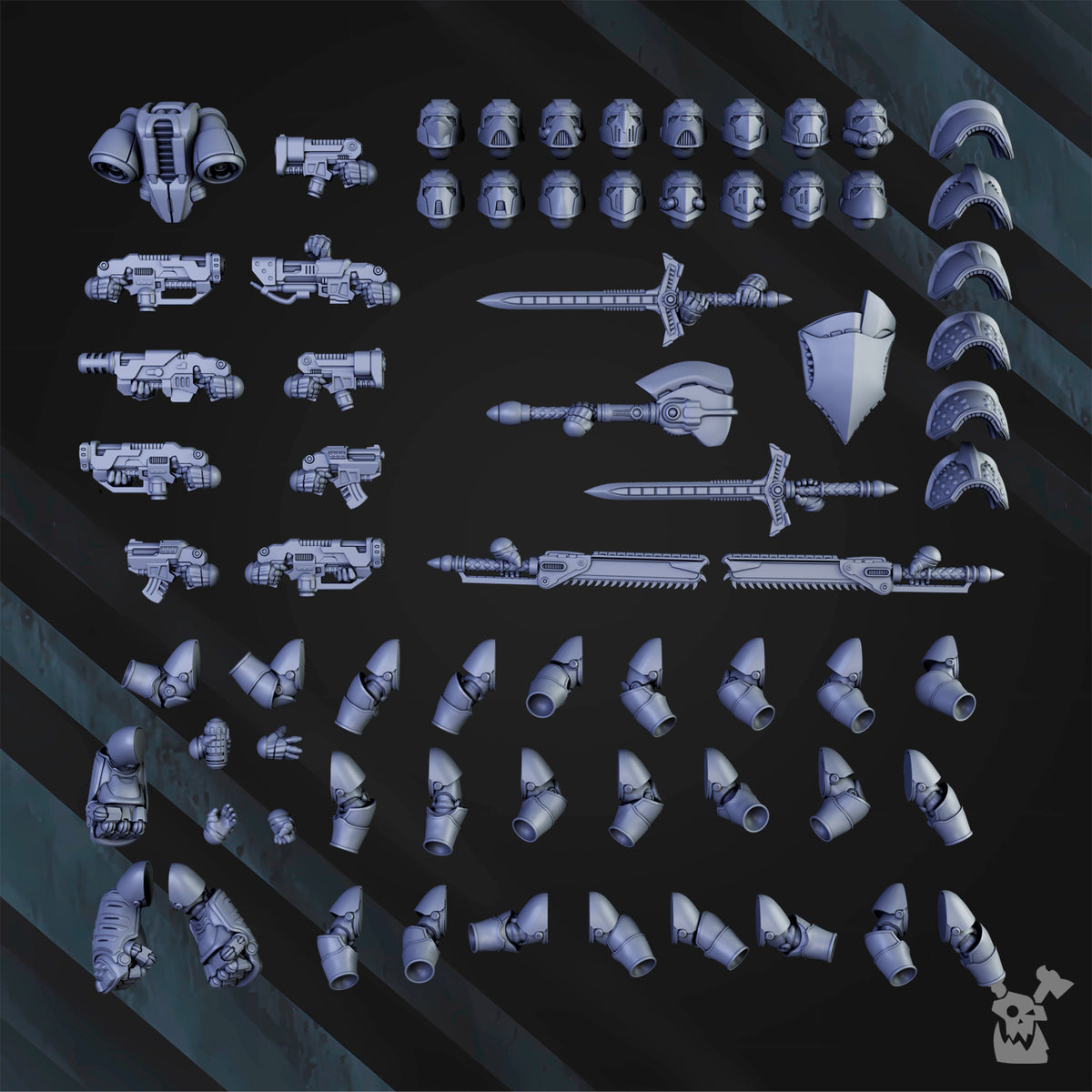 Alternate view of KNIGHTS OF THE SKY GATES by DakkaDakka Store - Full Miniature / Model