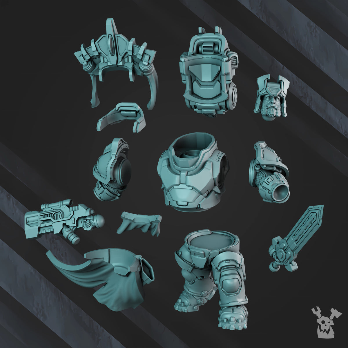 Alternate view of MAGNIR THE STONEBEARD by DakkaDakka Store - Full Miniature / Model