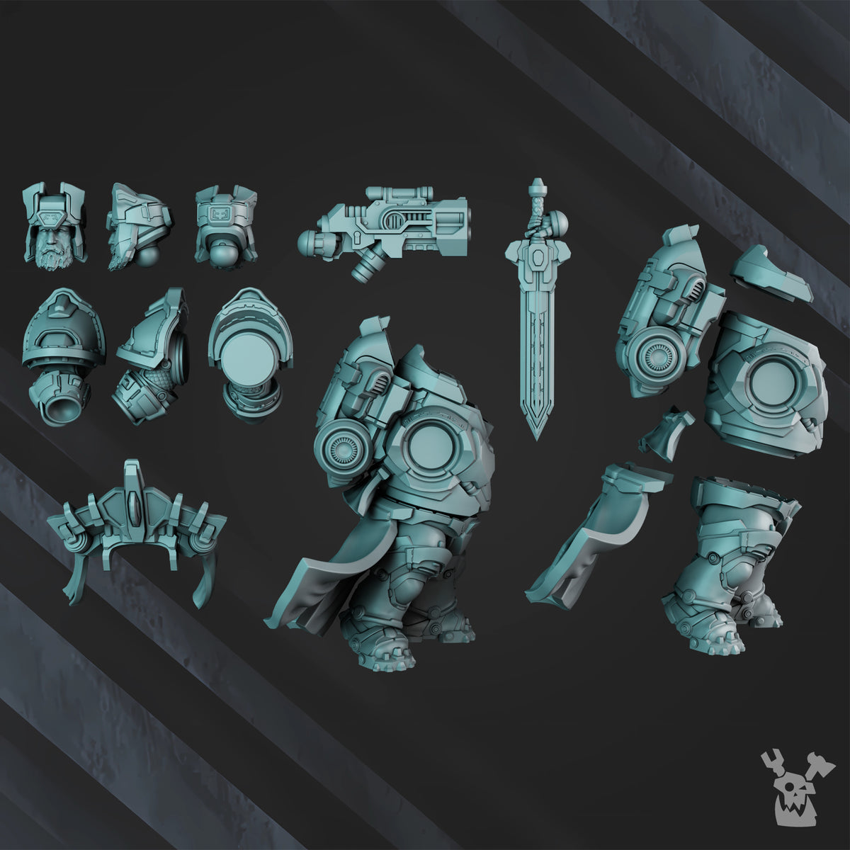 Alternate view of MAGNIR THE STONEBEARD by DakkaDakka Store - Full Miniature / Model