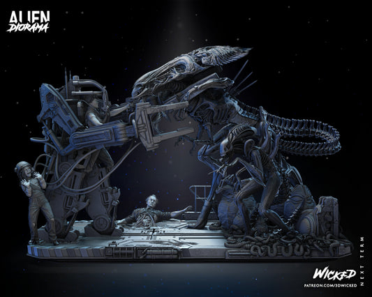 Alien Diorama Complete