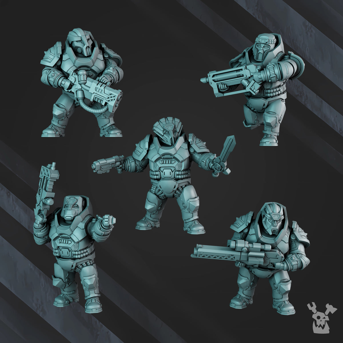 NIBELUNG WARRIORS (BUILD KIT) by DakkaDakka Store - Full Miniature / Model
