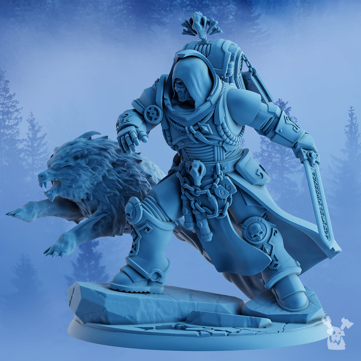 Alternate view of OLAF, THE WHITE FANG by DakkaDakka Store - Full Miniature / Model