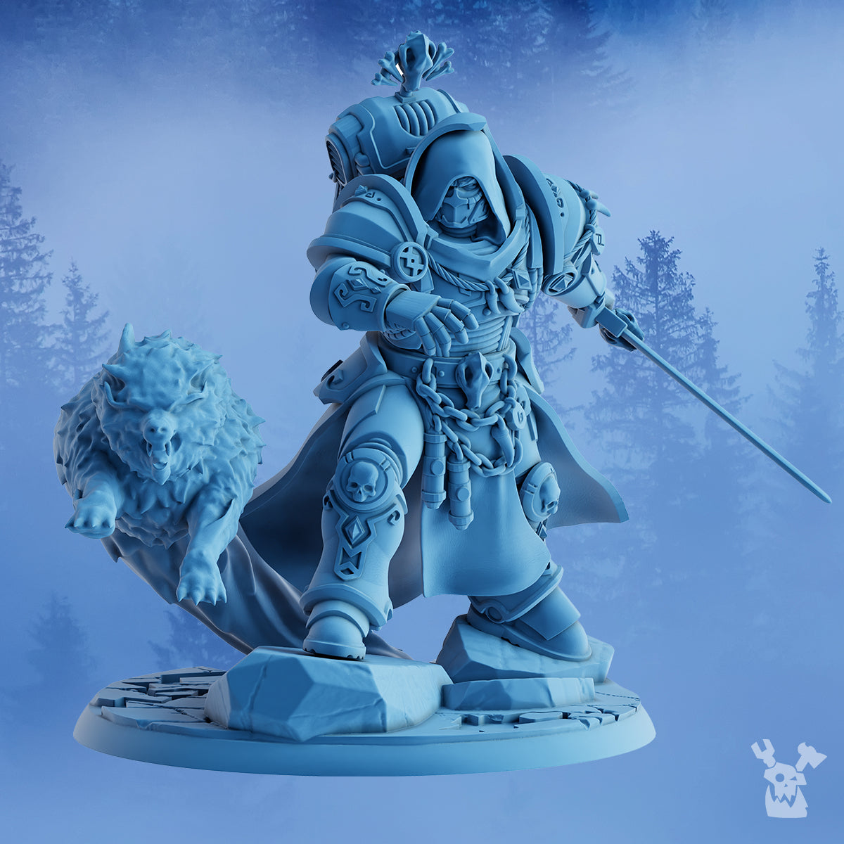 Alternate view of OLAF, THE WHITE FANG by DakkaDakka Store - Full Miniature / Model