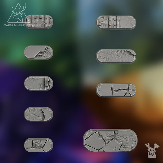 POST-APOCALYPSE ROUNDED RECTANGLE BASES X36