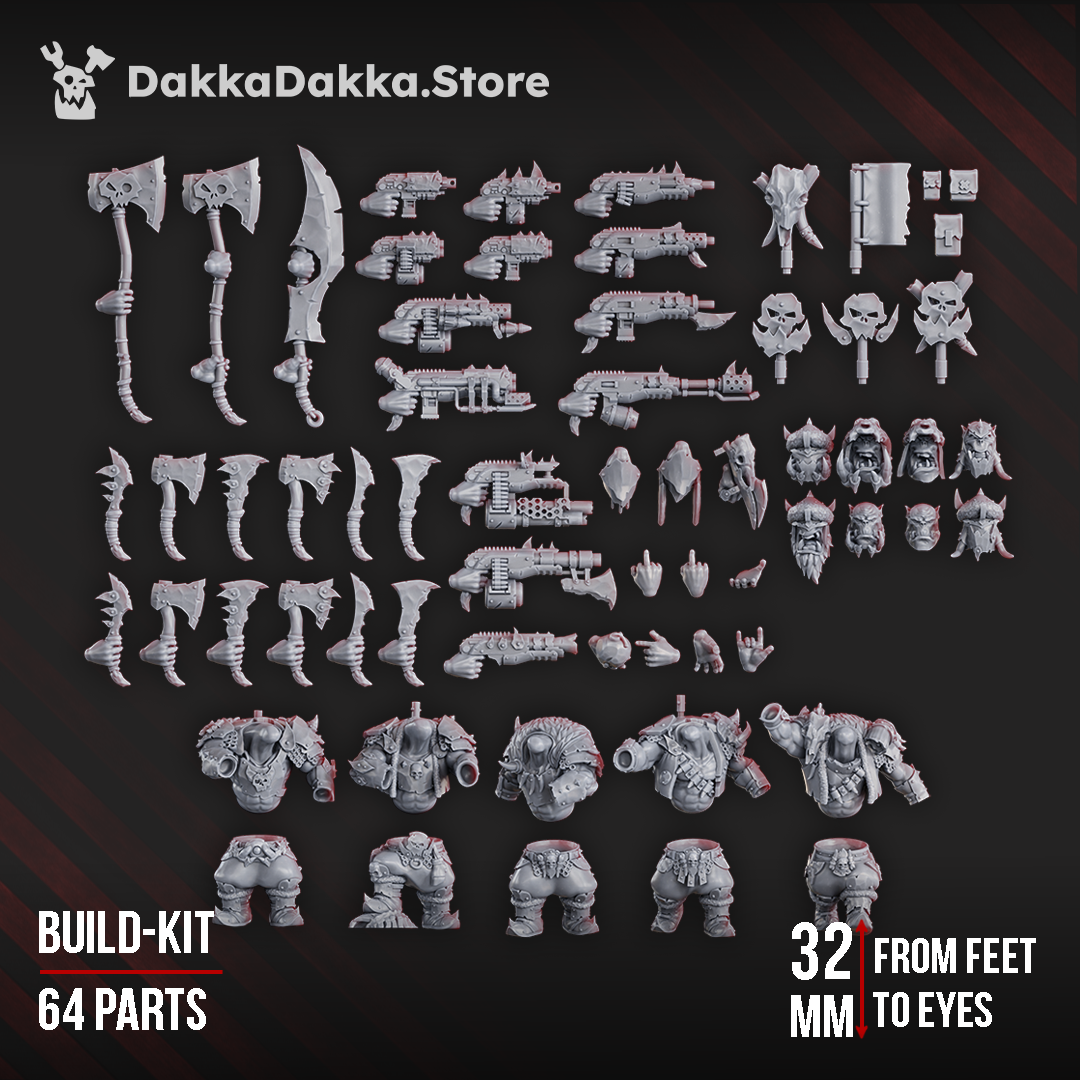 PORKAZ GRORKS (BUILD KIT) by DakkaDakka Store - Full Miniature / Model