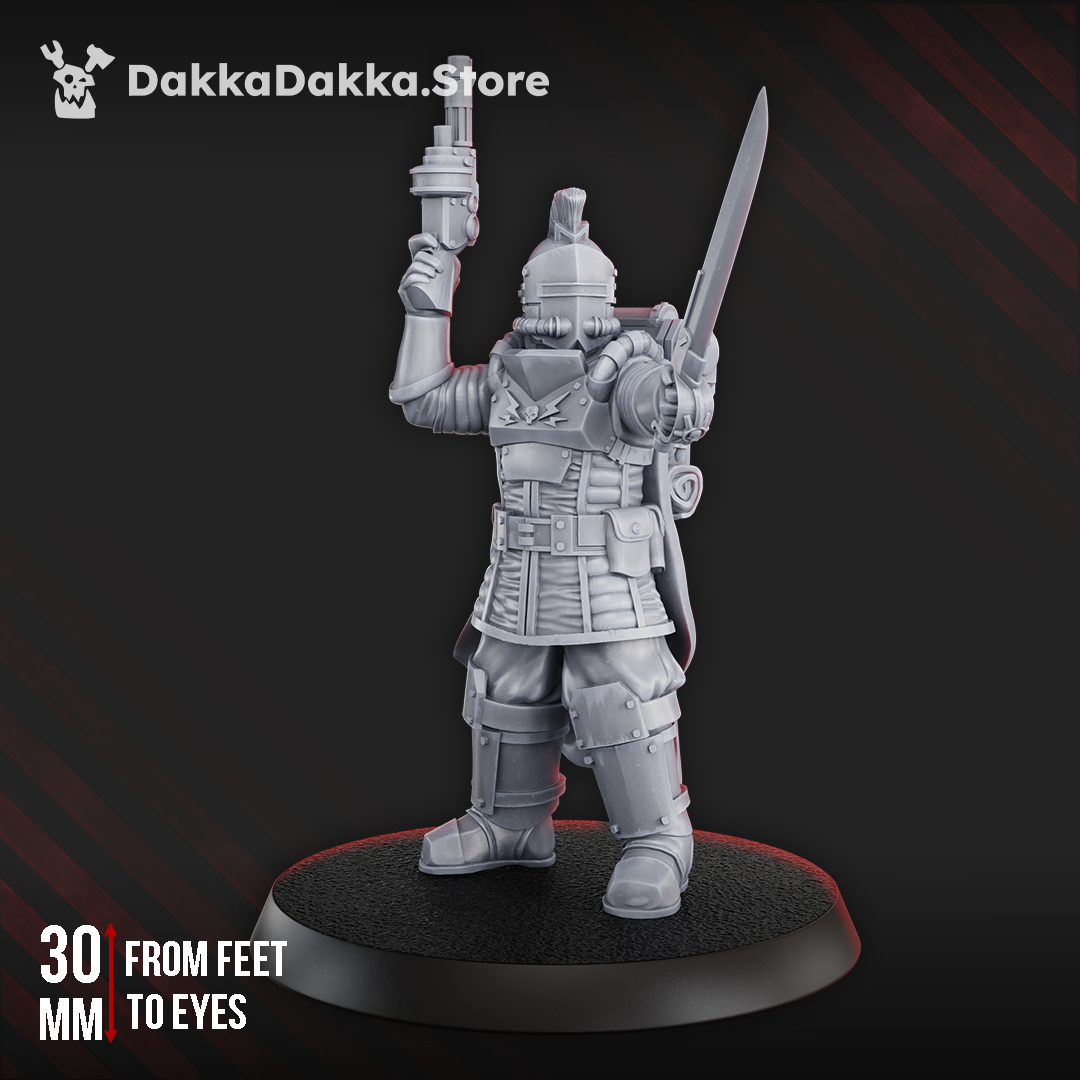 FREE STL: DAWNGUARD SQUAD COMMANDER by DakkaDakka Store - Full Miniature / Model