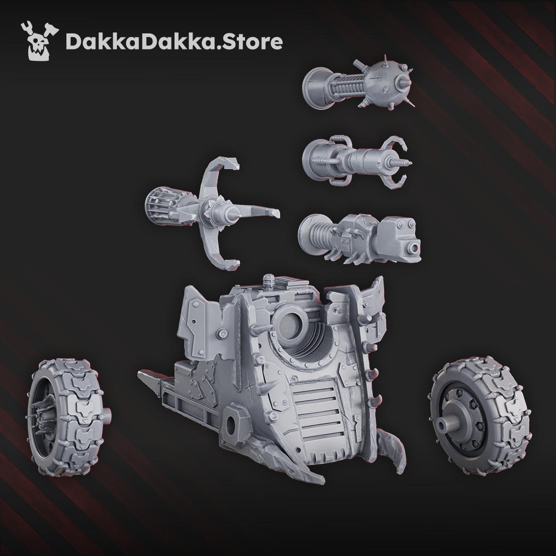 Alternate view of BIG WHEELZ GAT by DakkaDakka Store - Full Miniature / Model