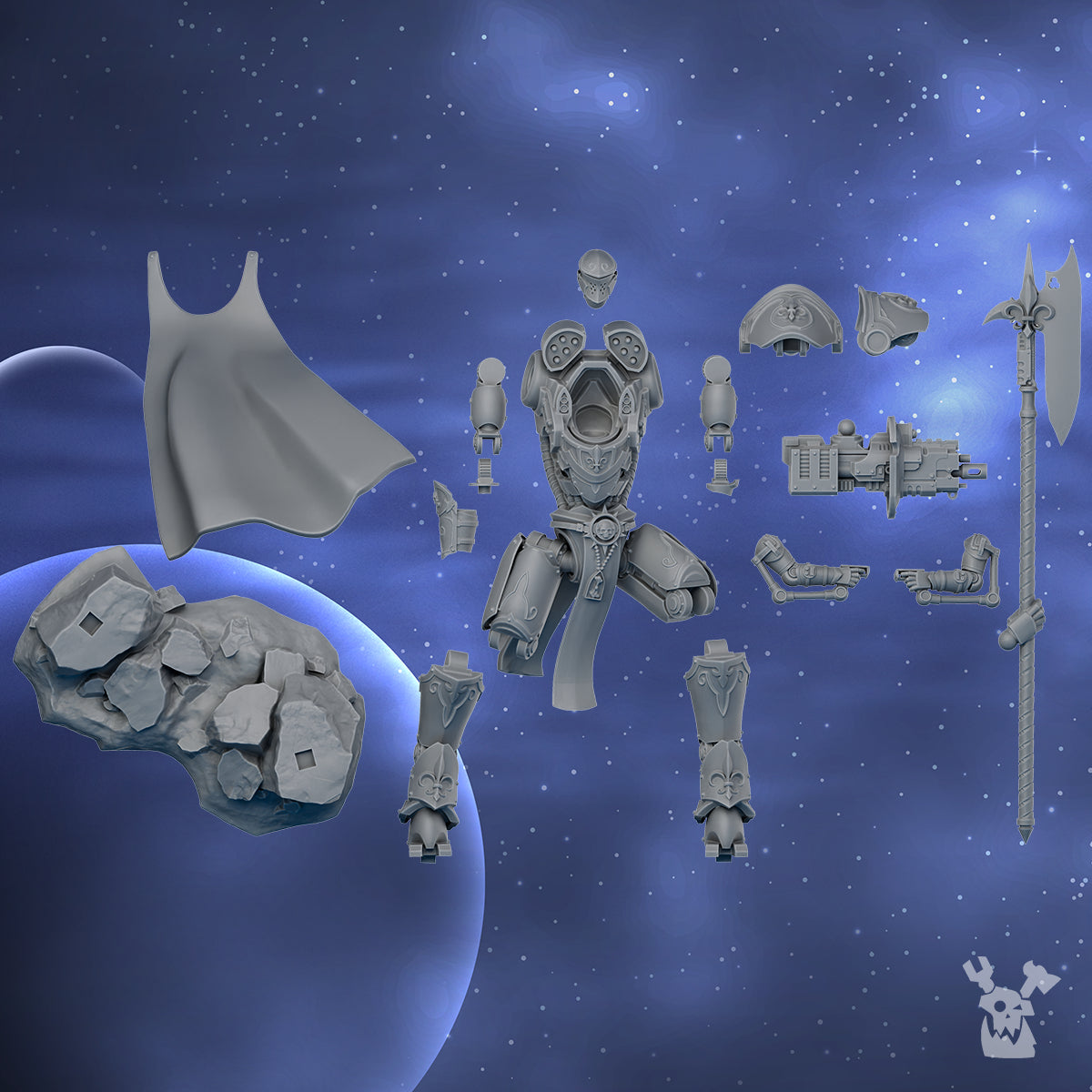 Alternate view of COMMANDER "SCYTHE" IN EXOSUIT by DakkaDakka Store - Full Miniature / Model