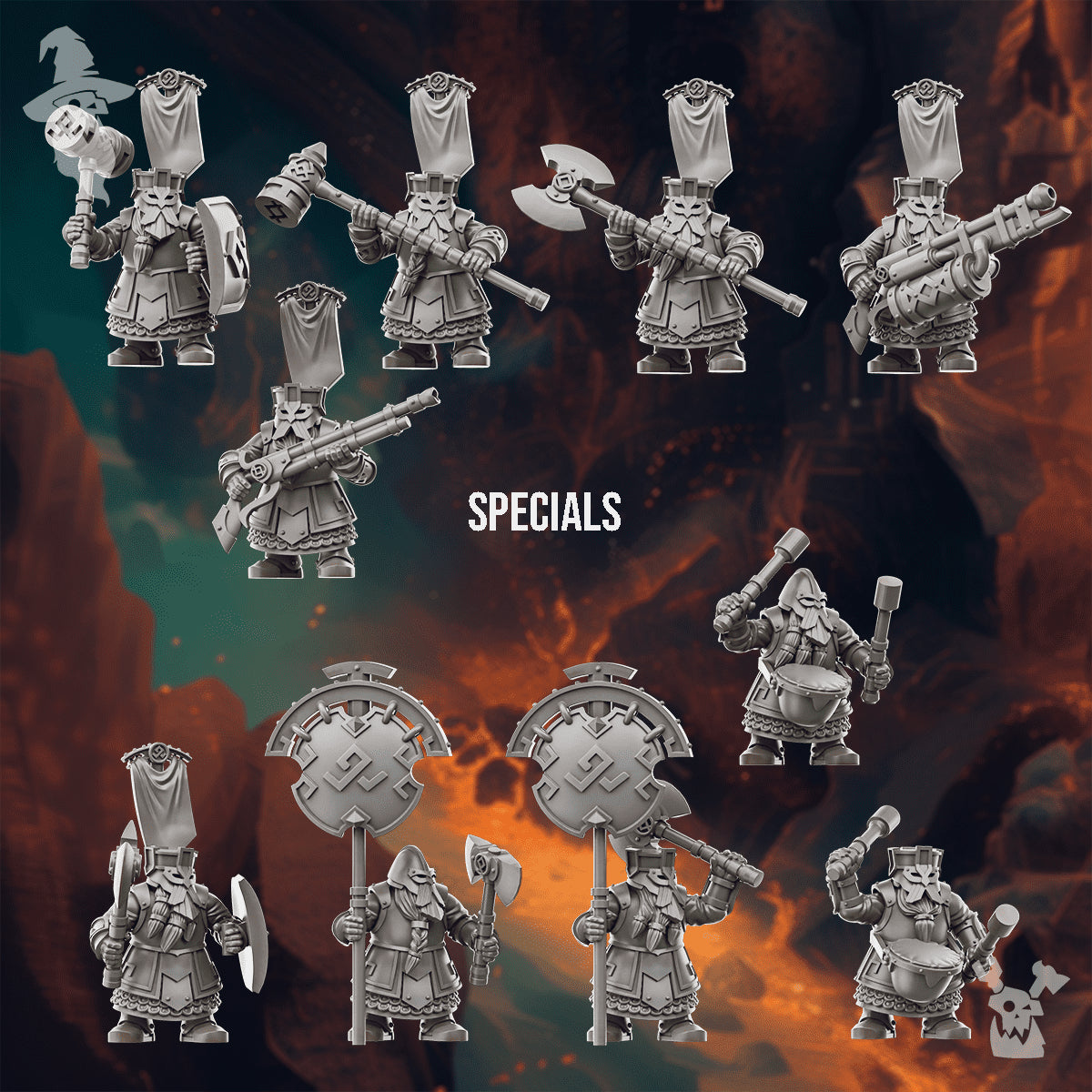 STEELHILL DWARF BUILD-KIT & EASY-TO-BUILD MODELS by DakkaDakka Store - Full Miniature / Model