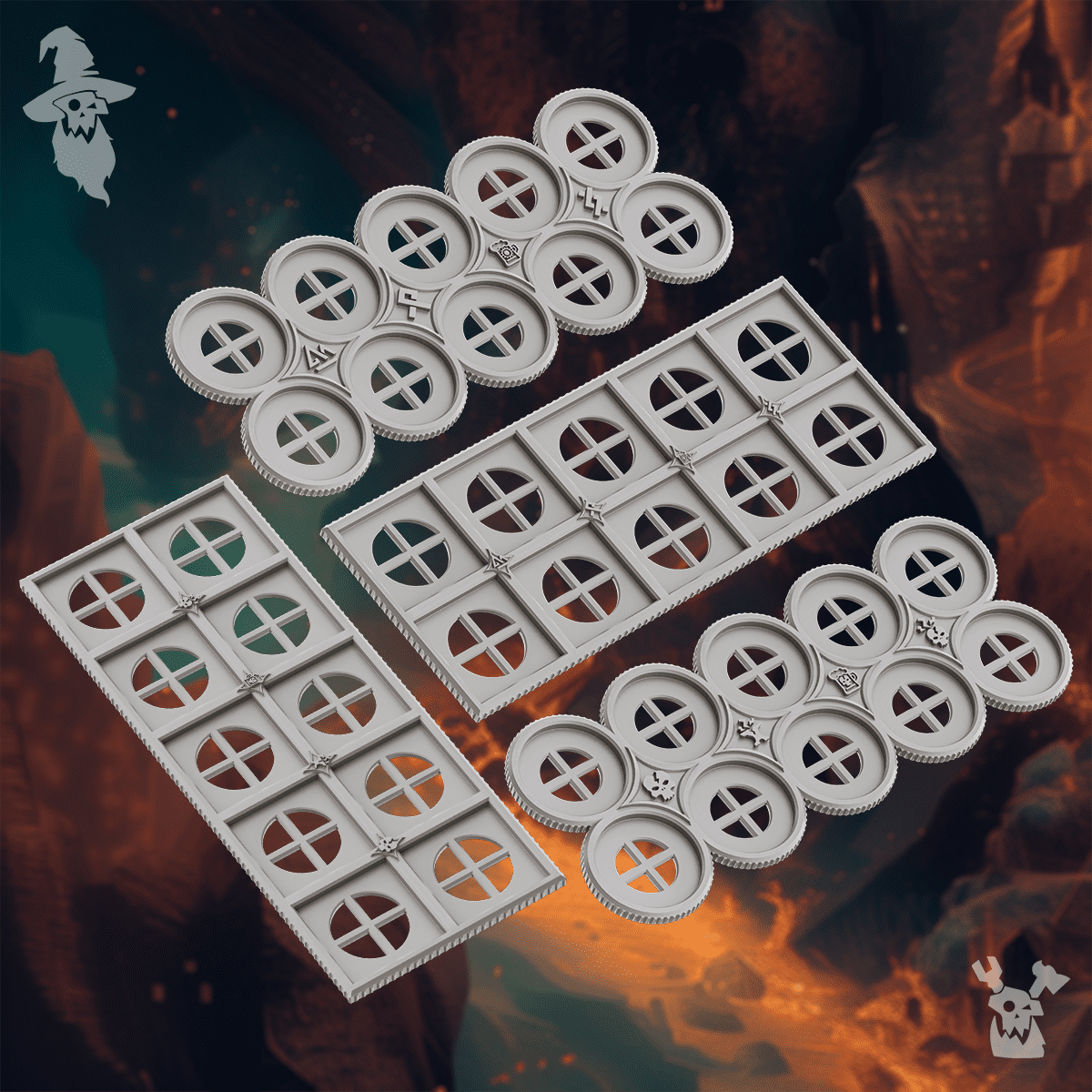 GRIMWORLD MOVEMENT TRAYS by DakkaDakka Store - Full Miniature / Model