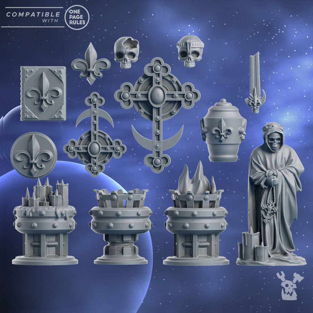 SILVER MOON BASE BITS SET by DakkaDakka Store - Upgrade / Conversion Part