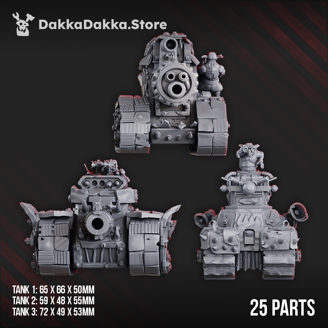 GOBBO WAGONS by DakkaDakka Store - Full Miniature / Model