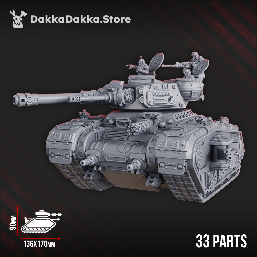 MEDIUM BATTLE TANK "RAPID DAGGER" RD-77 by DakkaDakka Store - Full Miniature / Model